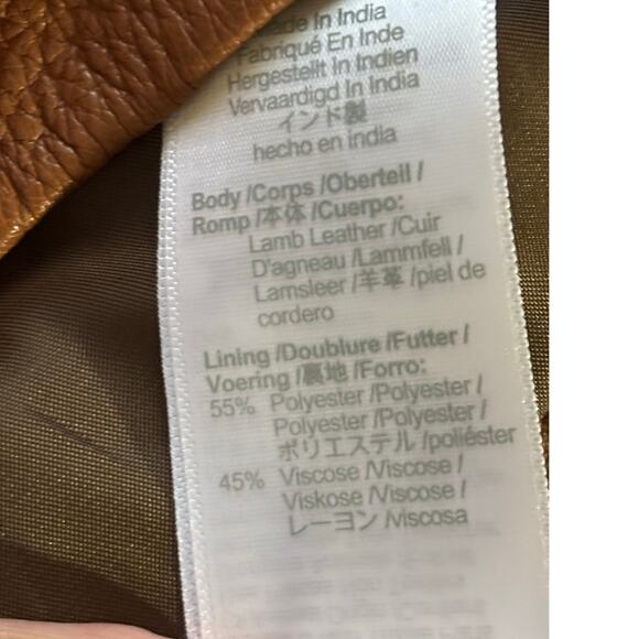 Madewell Shrunken Zip Front lamb leather Jacket, NWT, polished, street style - Picture 6 of 7